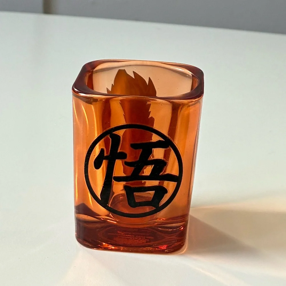 Orange Super Goku Dragon Ball Z Square Shot Glass - 2 oz.